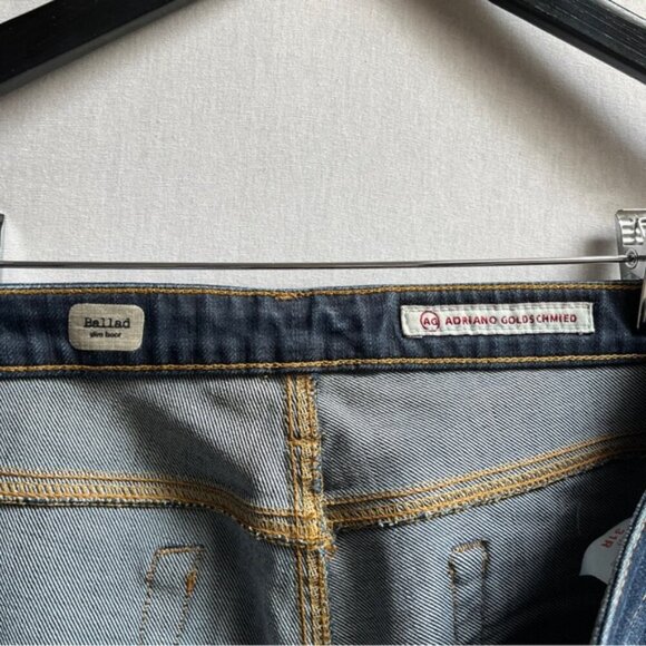 AG Adriano Goldschmied Ballad Slim Bootcut denim jeans Sz 31R - Picture 8 of 14